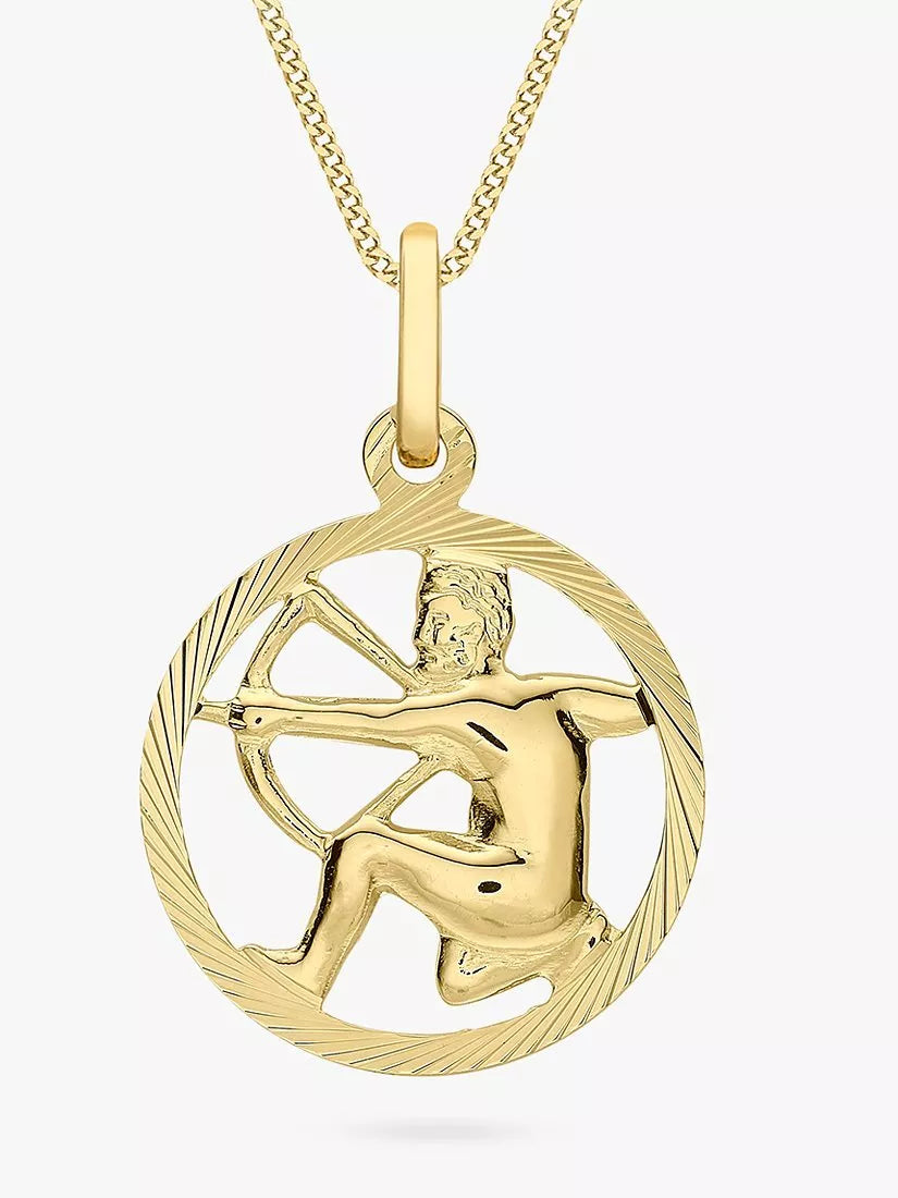 IBB 9ct Yellow Gold Zodiac Necklace