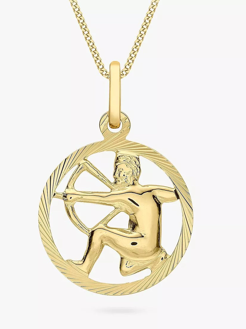 IBB 9ct Yellow Gold Zodiac Necklace