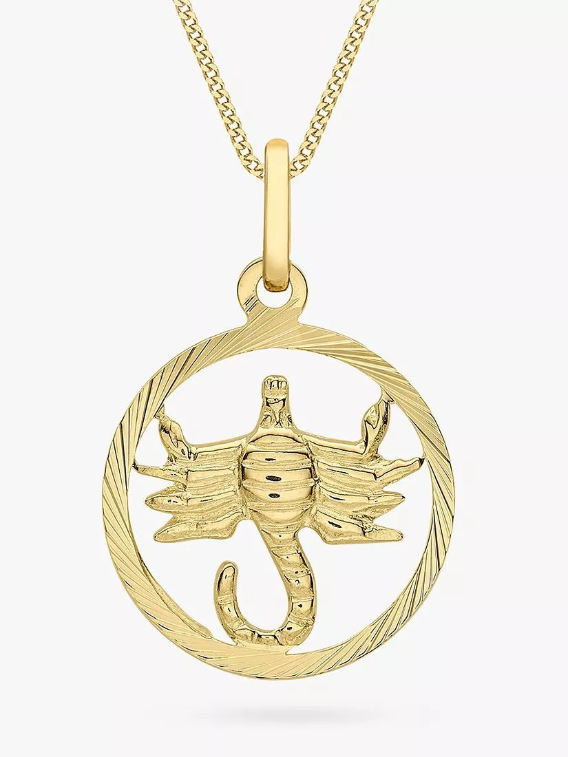 IBB 9ct Yellow Gold Zodiac Necklace