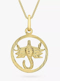 IBB 9ct Yellow Gold Zodiac Necklace