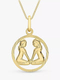 IBB 9ct Yellow Gold Zodiac Necklace