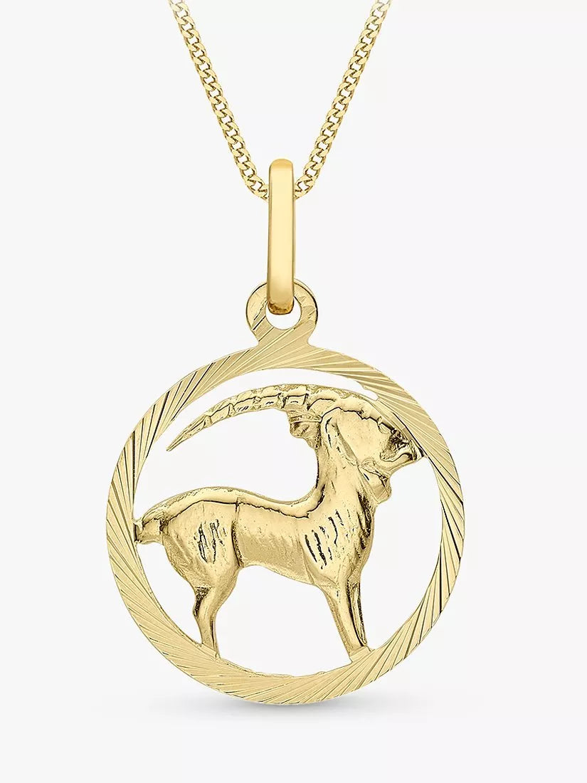 IBB 9ct Yellow Gold Zodiac Necklace