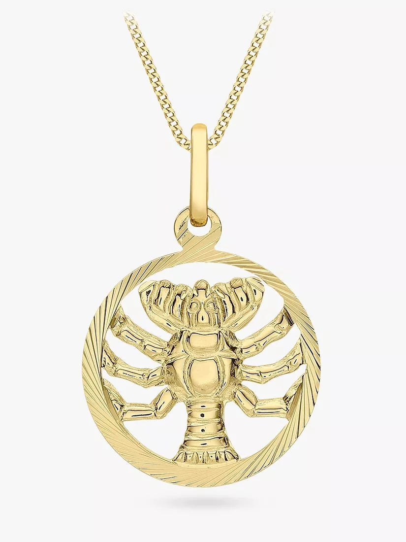 IBB 9ct Yellow Gold Zodiac Necklace