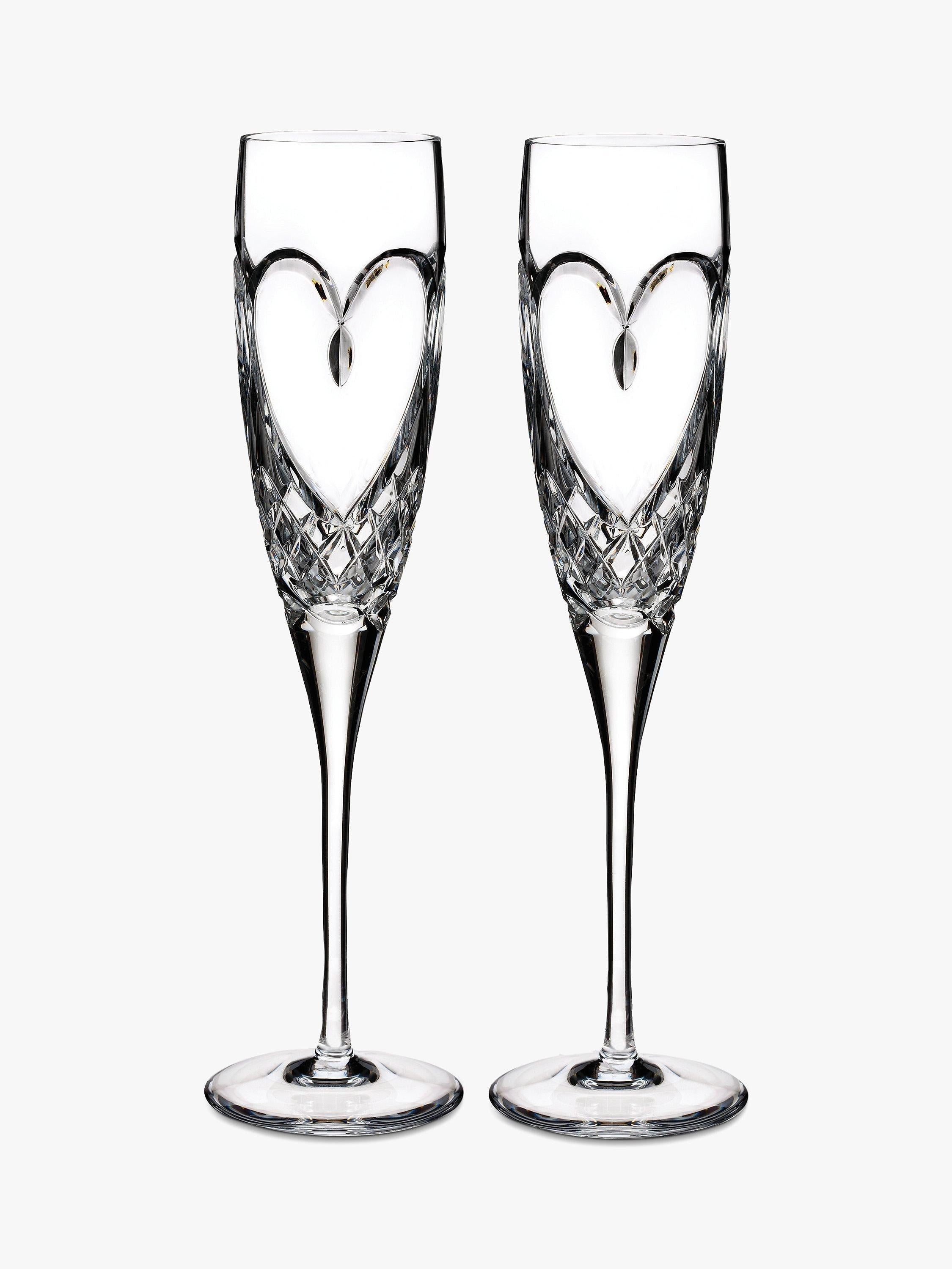 Waterford True Love Clear Champagne Flutes Set of 2 148ml (British brand)