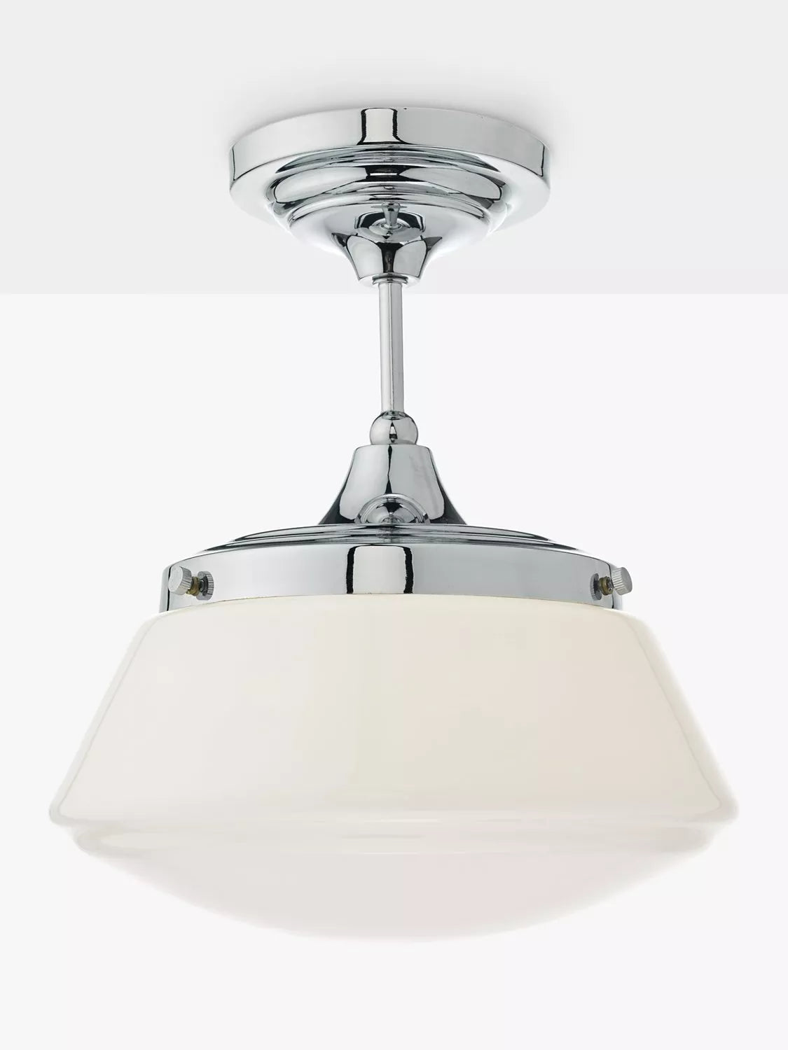 Där Caden semi-flush ceiling light polished chrome, UK version