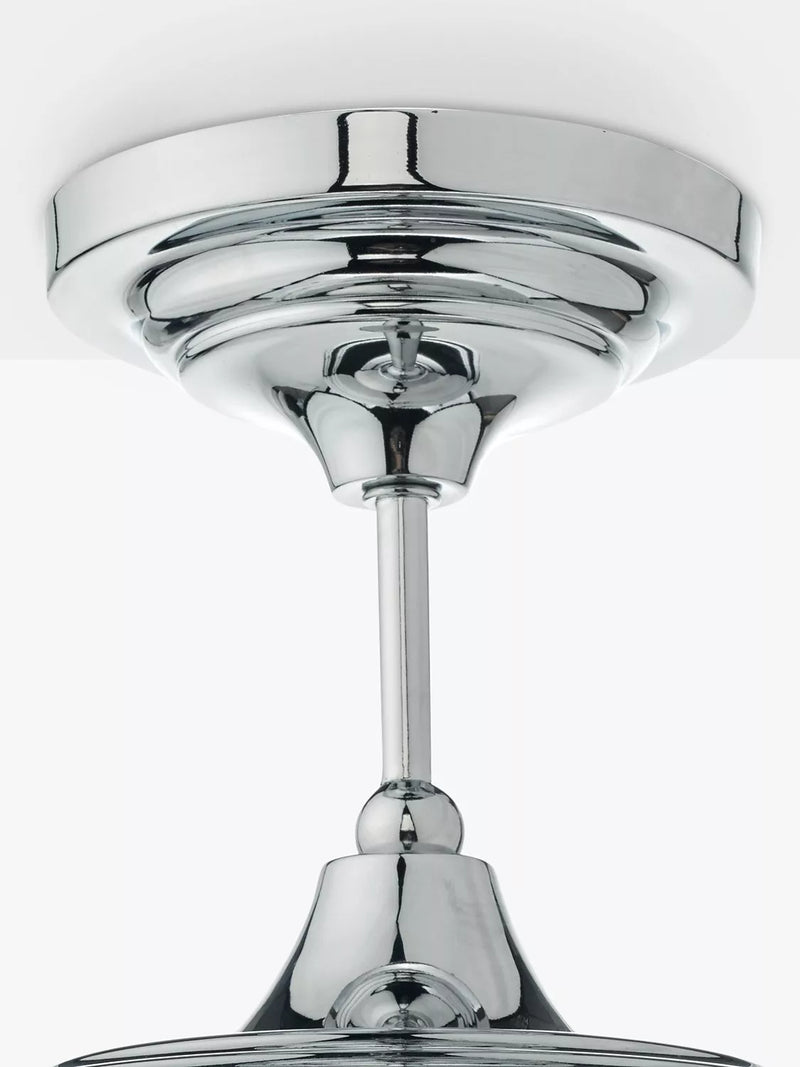 Där Caden semi-flush ceiling light polished chrome, UK version