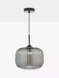 Där Demarius smoked glass pendant light, imported from the UK