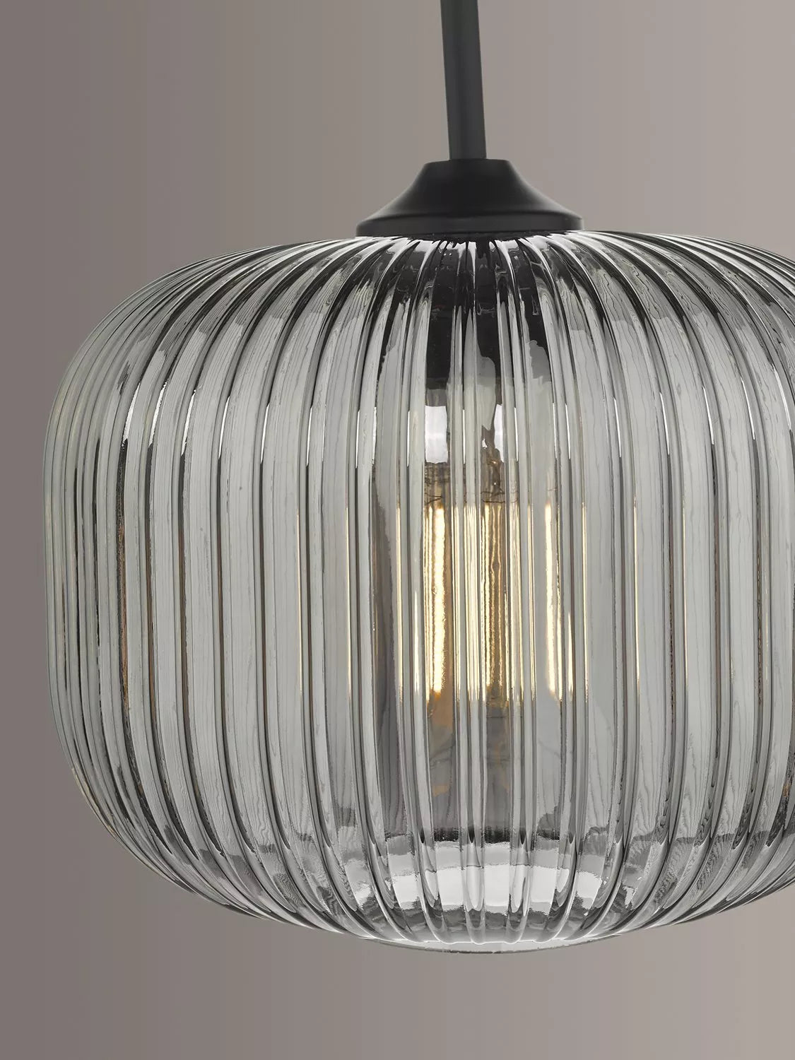 Där Demarius smoked glass pendant light, imported from the UK