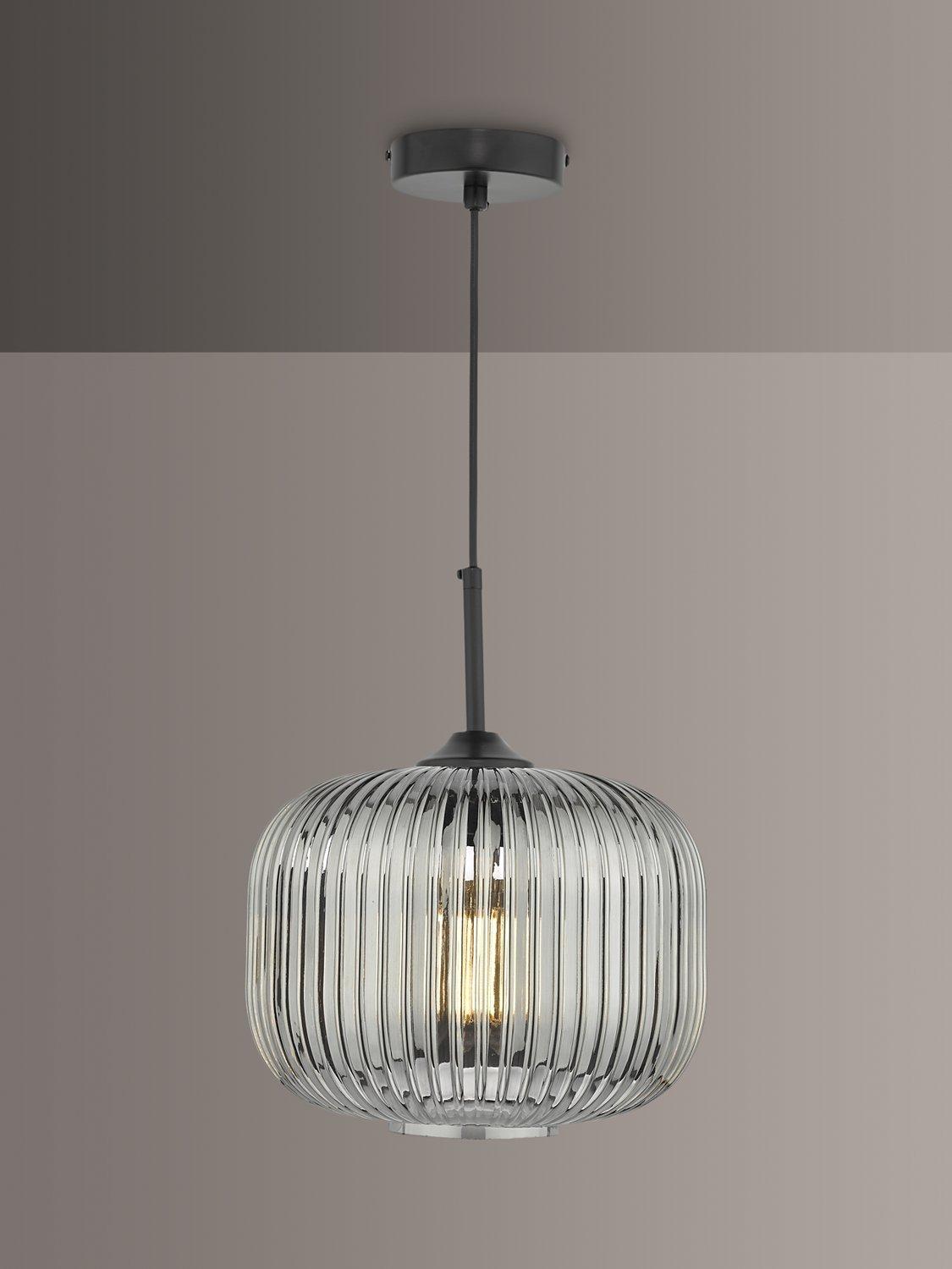 Där Demarius smoked glass pendant light, imported from the UK