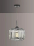Där Demarius smoked glass pendant light, imported from the UK