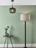 Där Demarius smoked glass pendant light, imported from the UK