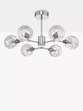 Där Tyka semi flush ceiling light polished chrome, imported from the UK