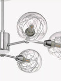 Där Tyka semi flush ceiling light polished chrome, imported from the UK