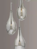 Där Seta cluster pendant ceiling light with smoked glass shades - British product