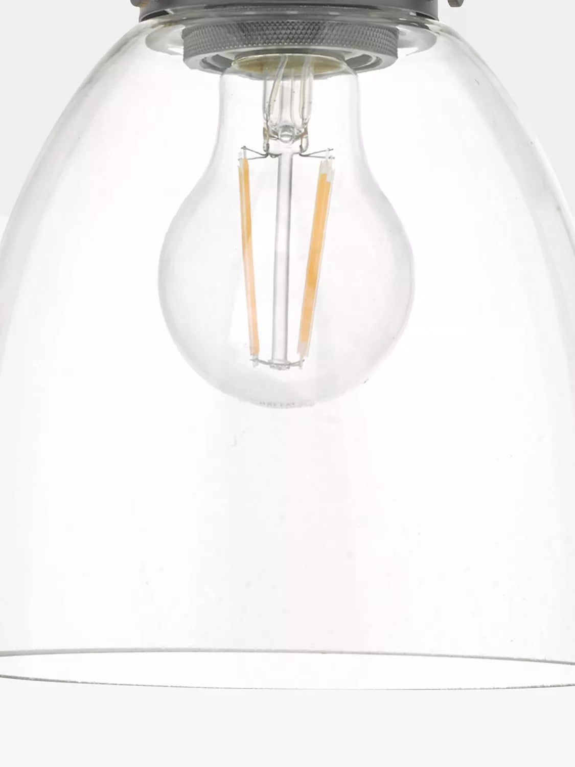 Där Arvin pendant light antique chrome glass (British brand)
