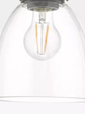 Där Arvin pendant light antique chrome glass (British brand)