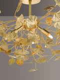 Där Yadira gold leaf semi flush ceiling light - British product