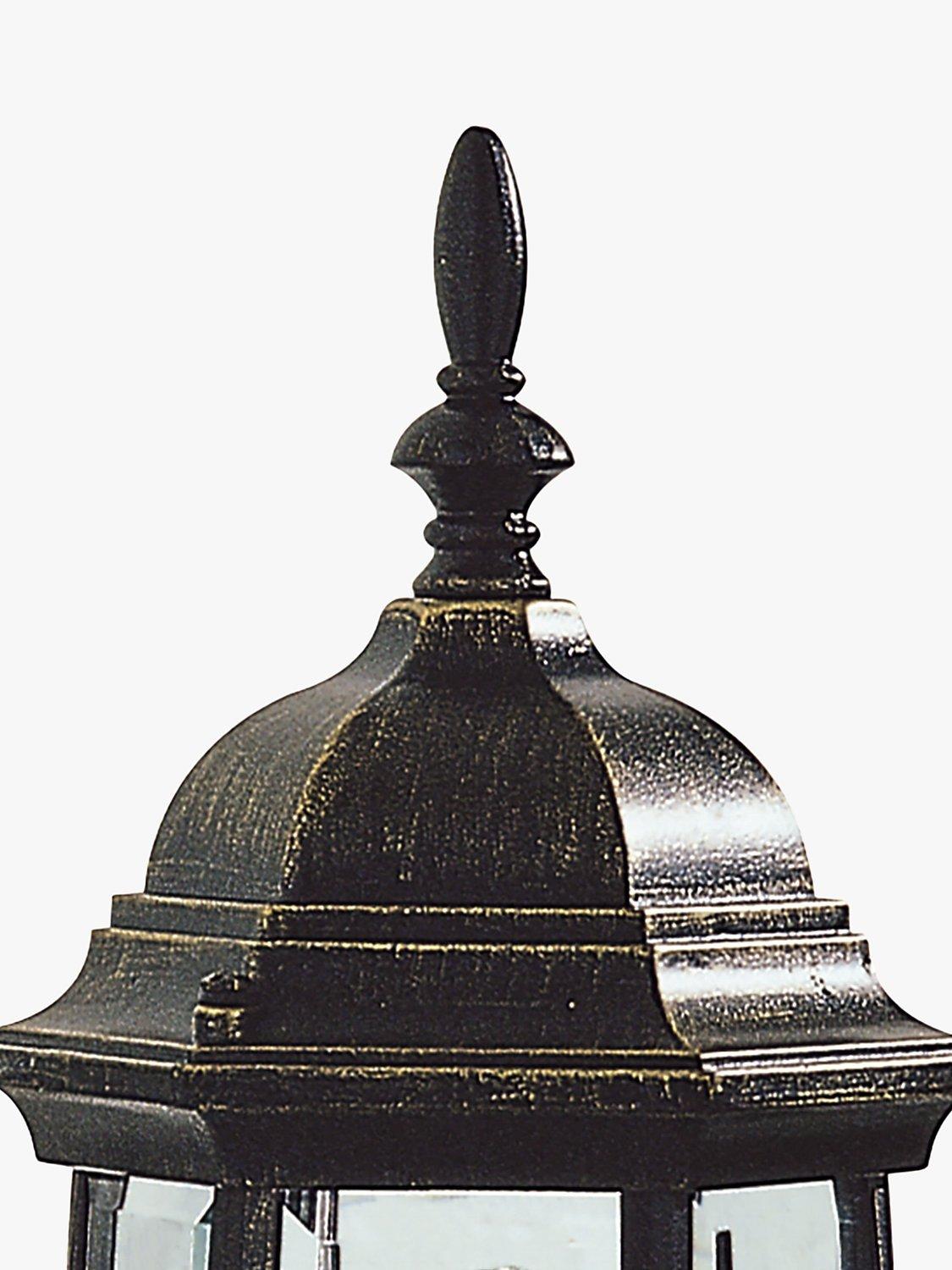 Där Hambro outdoor wall light black/gold cast aluminium (British brand)