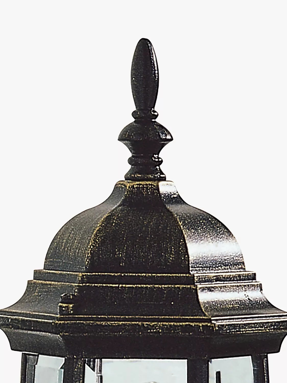 Där Hambro outdoor wall light black/gold cast aluminium (British brand)