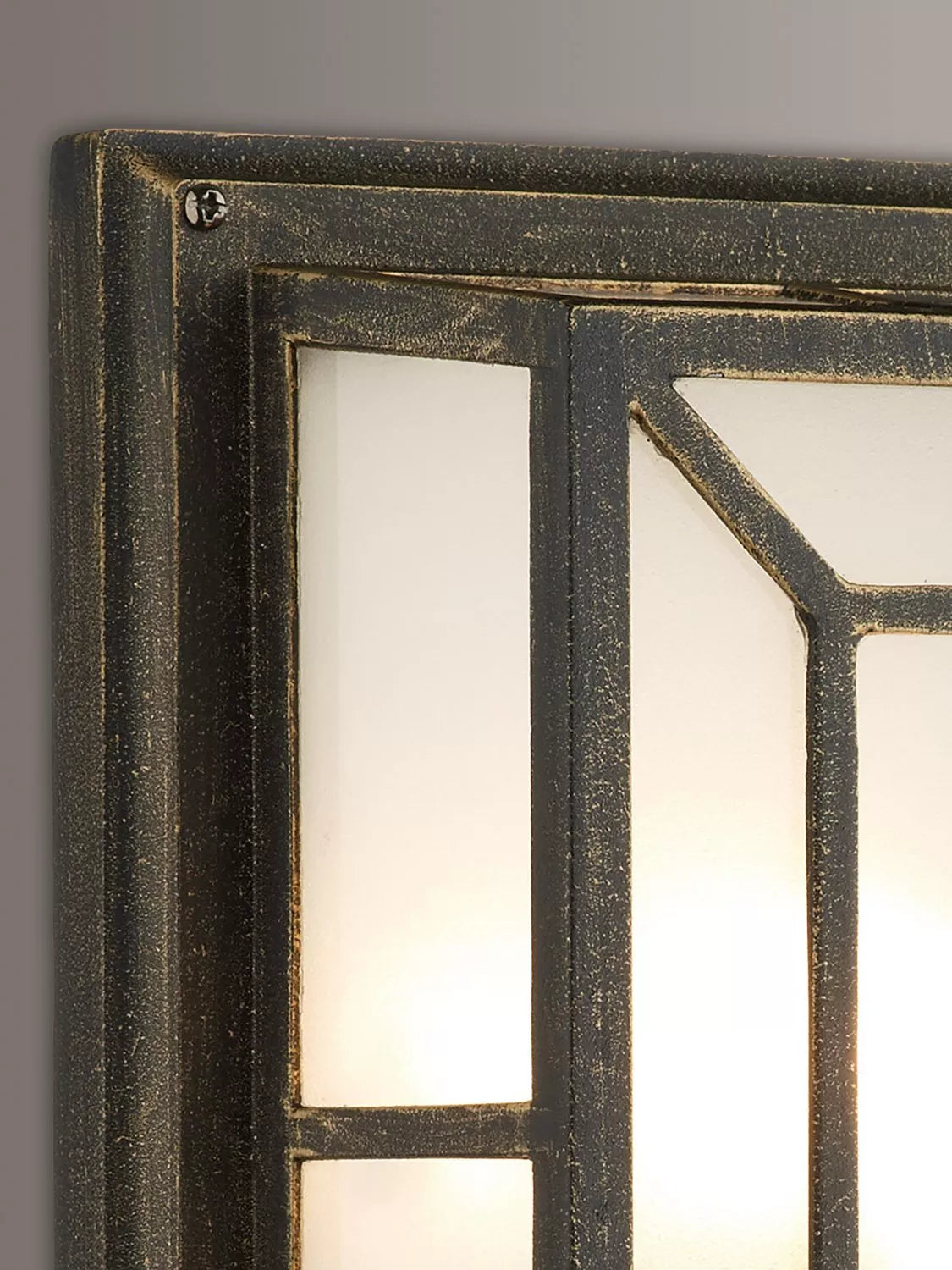 Där outdoor wall light black gold IP44, UK version