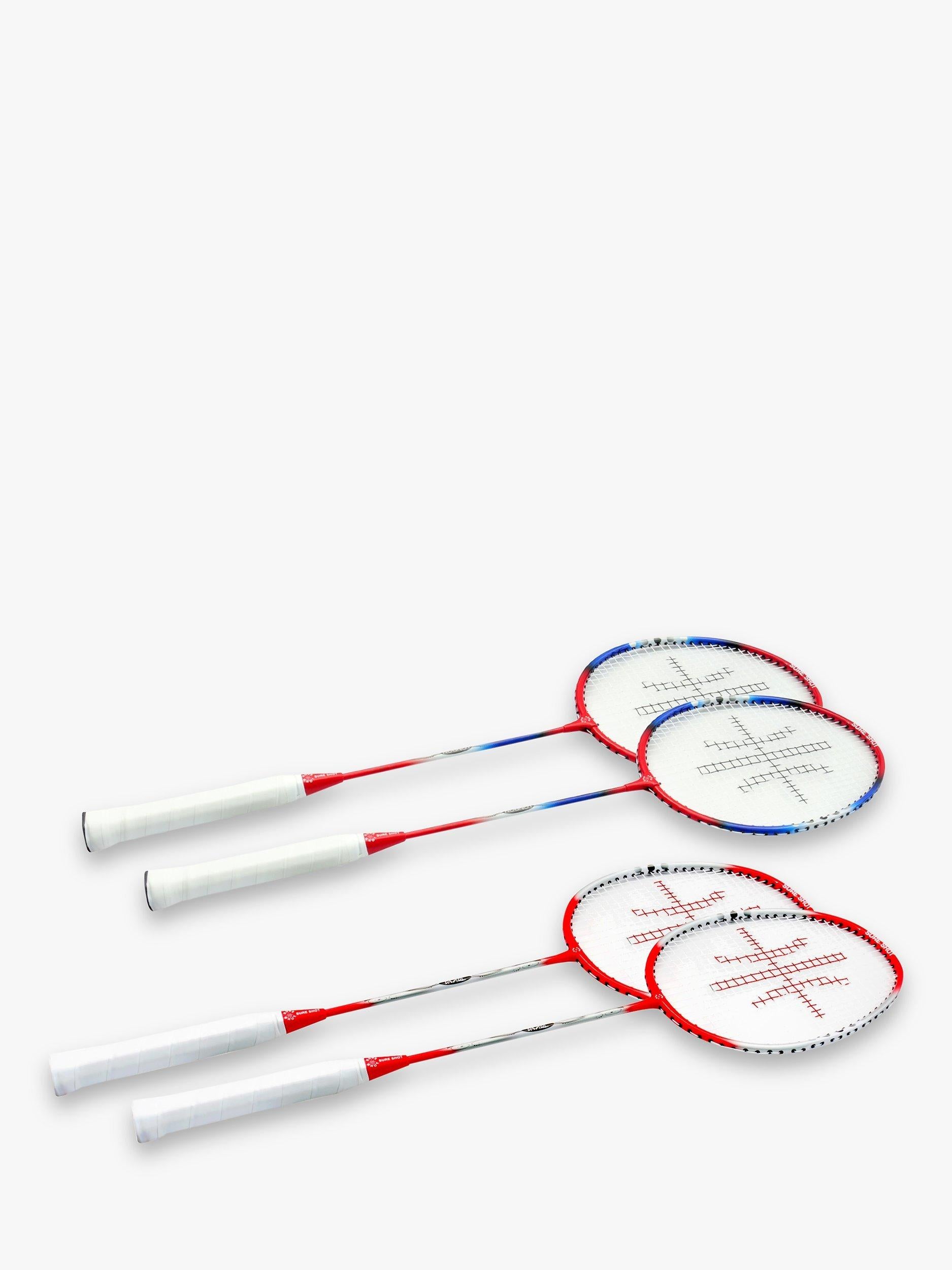 Sure Shot badminton set with rackets, shuttles and net, UK version