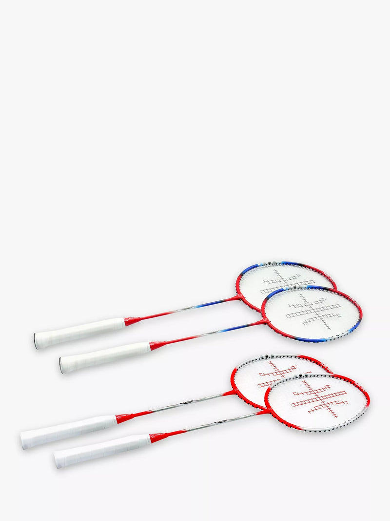 Sure Shot badminton set with net rackets and shuttlecocks (British brand)
