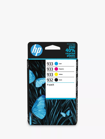 John Lewis HP 932 Black, Cyan, Magenta & Yellow Multipack Original Ink Cartridges Pack of 4- Buy online at McGrocer