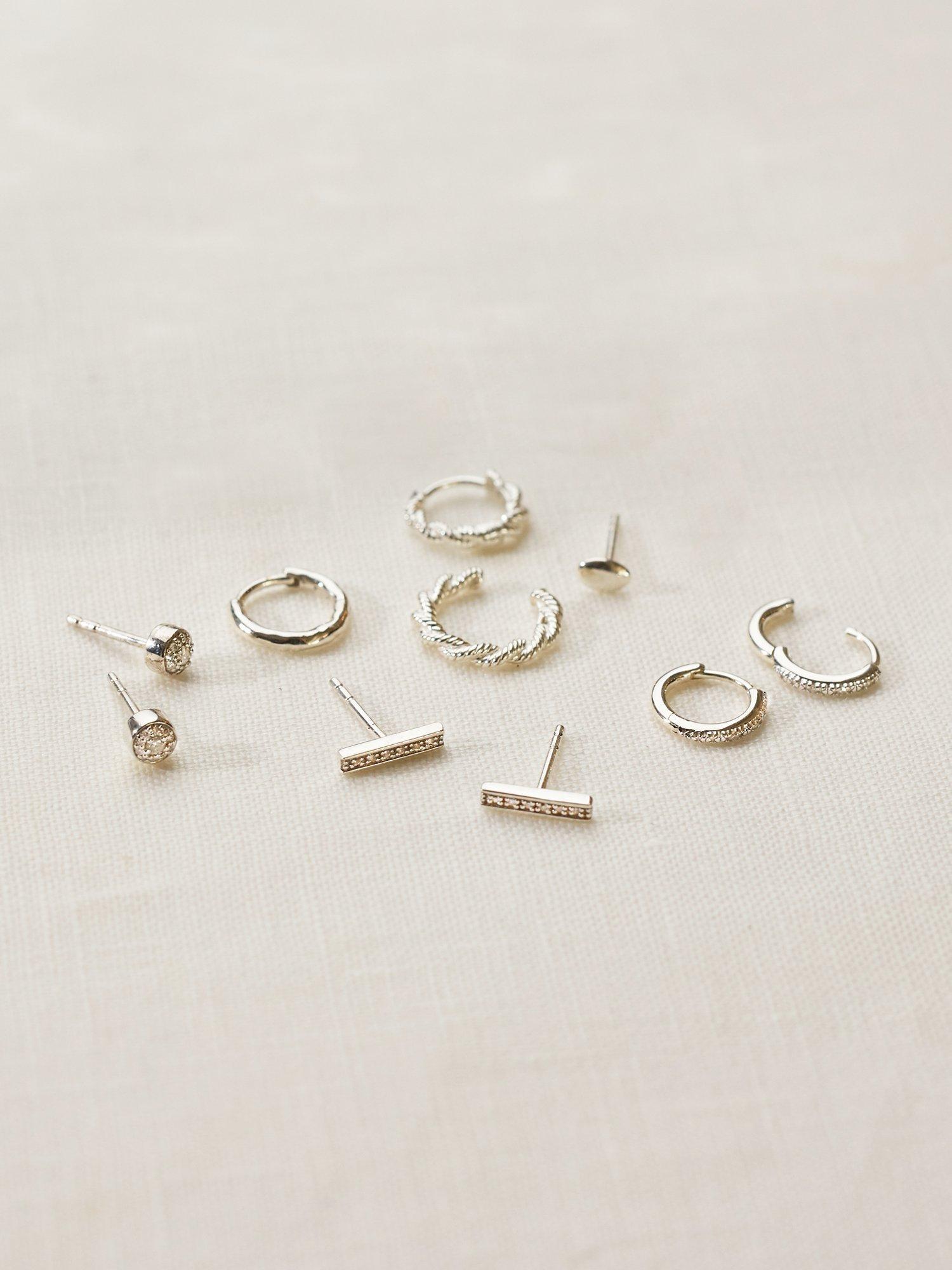 Monica Vinader Corda Huggie hoop earrings, imported from the UK