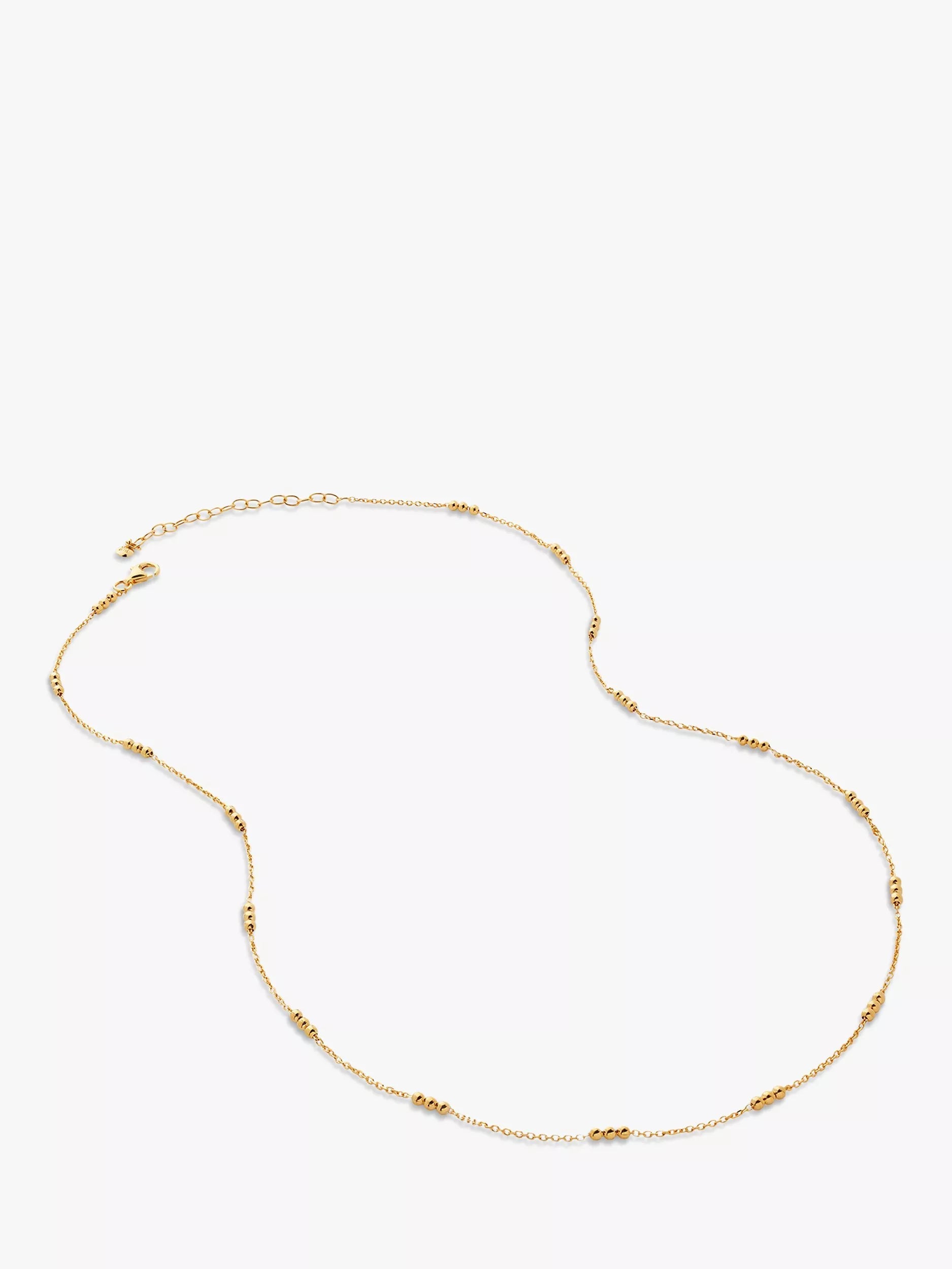 Monica Vinader triple beaded chain necklace 45-50cm - British product