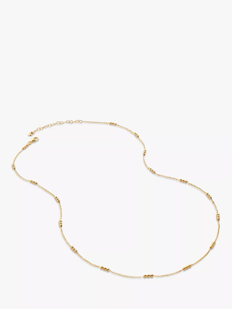 Monica Vinader triple beaded chain necklace 45-50cm - British product