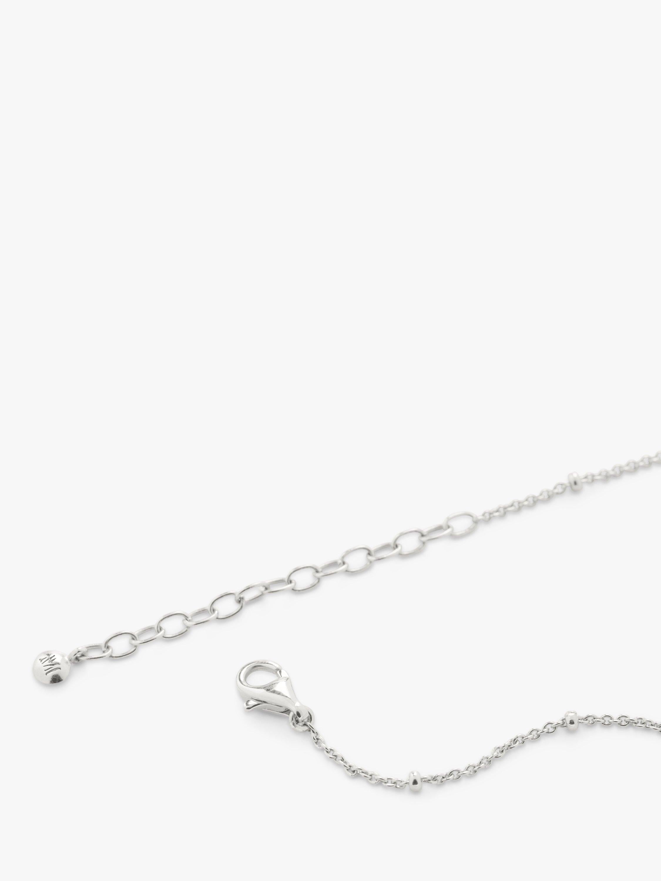Monica Vinader sterling silver beaded chain bracelet - British product