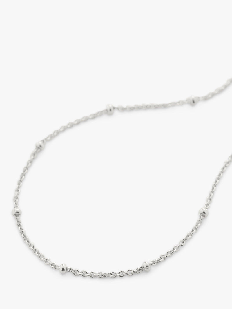 Monica Vinader sterling silver beaded chain bracelet - British product