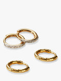 Monica Vinader mini huggie earrings sterling silver - British product