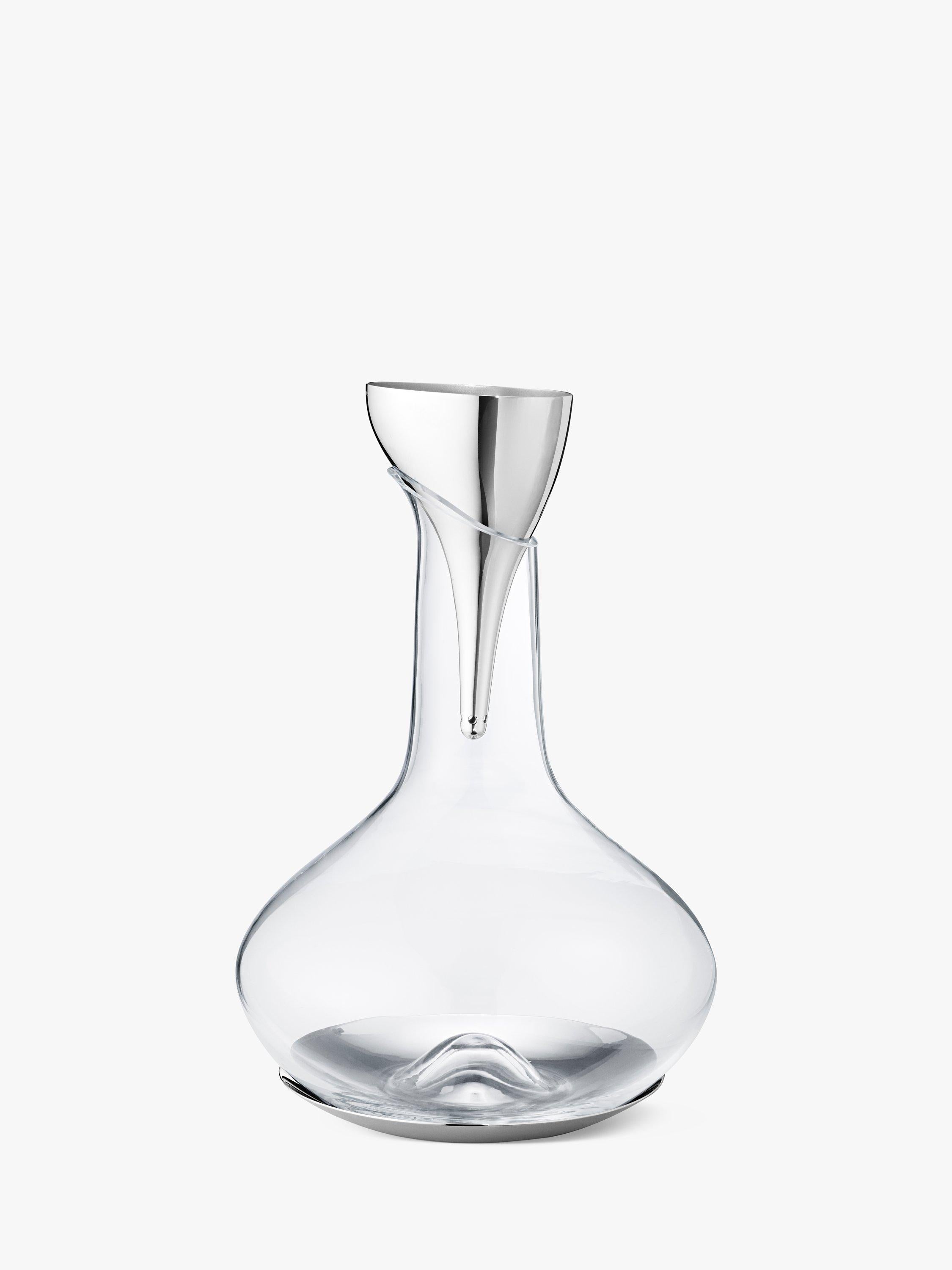 Georg Jensen Sky stainless steel wine funnel aerator UK version
