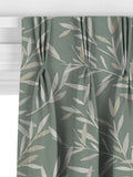John Lewis Langley leaf embroidery curtain in Dark Duck Egg, UK version