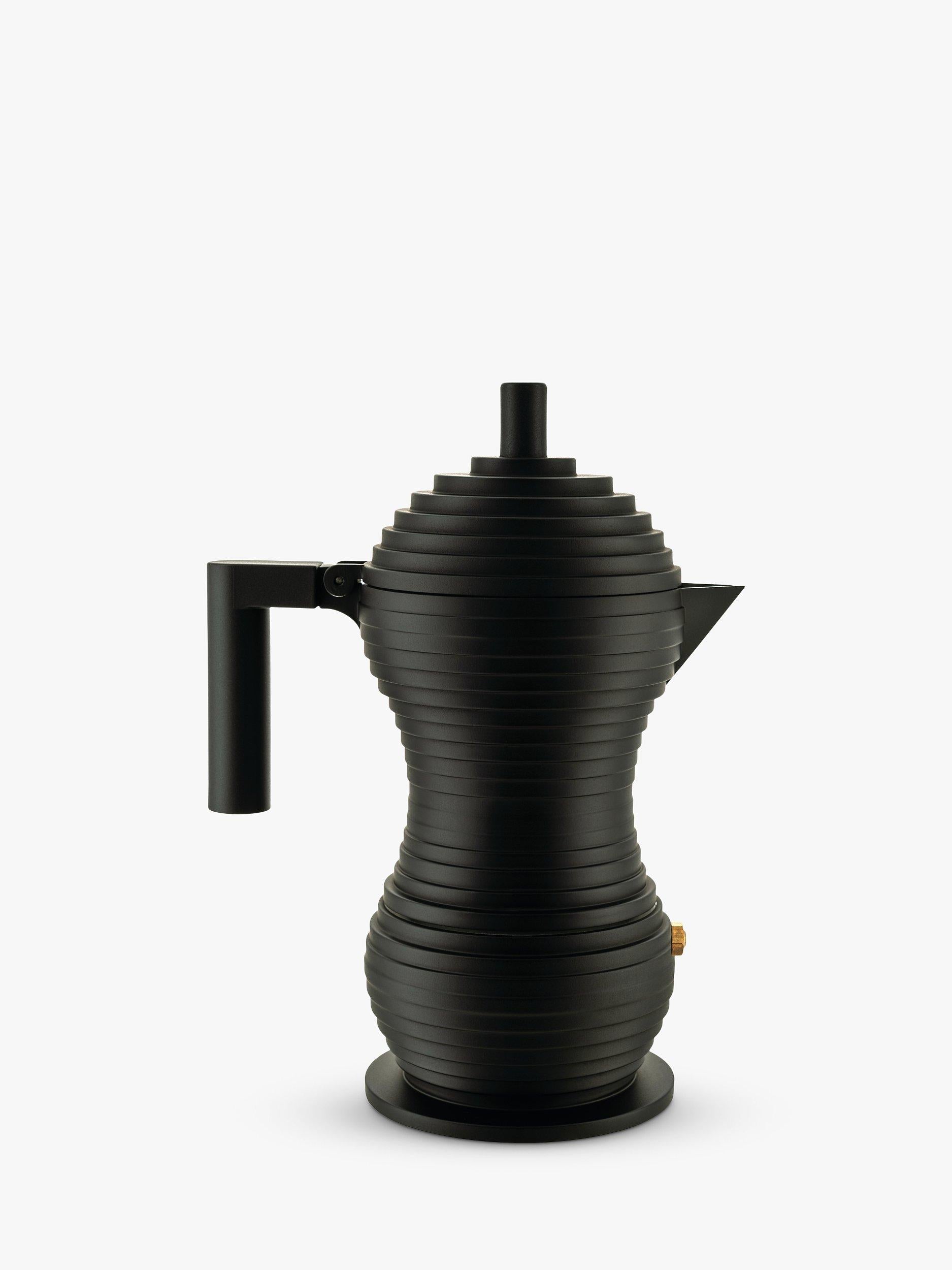 Alessi espresso coffee maker available in multiple cup sizes - British product