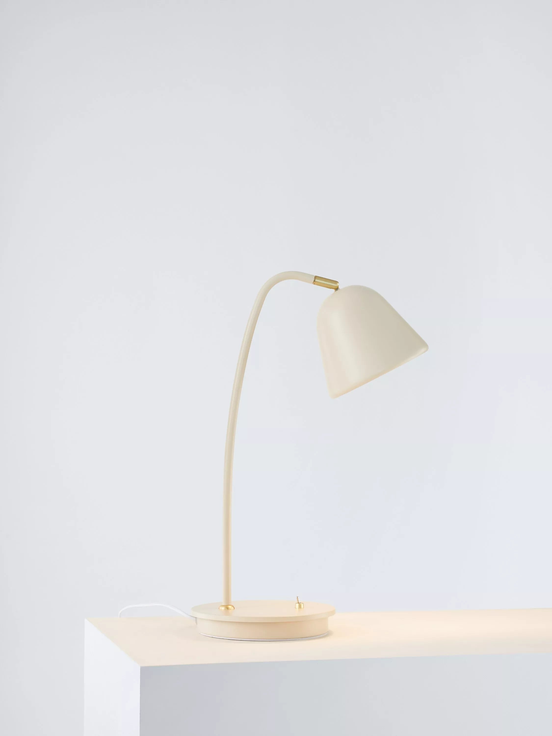 Nordlux Fleur desk lamp beige brass details - British product