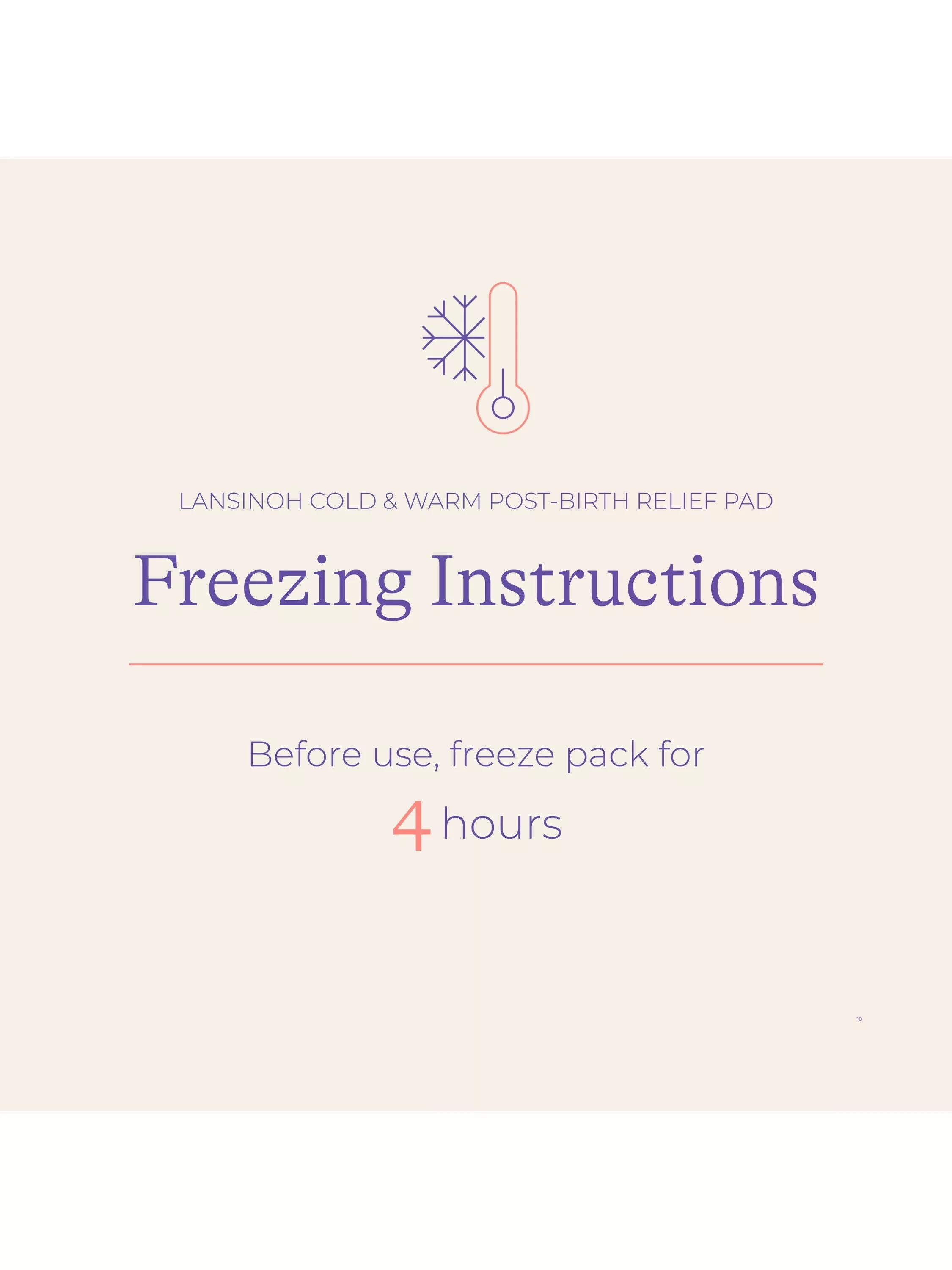 Lansinoh Cold & Warm Post Birth Relief Pad, UK version