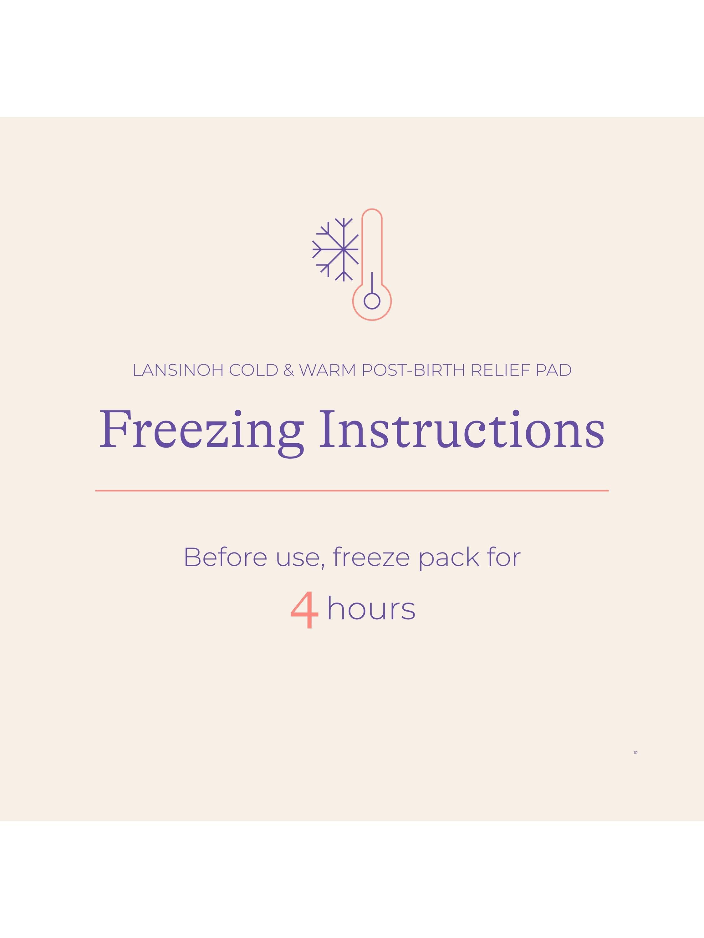 Lansinoh Cold & Warm Post Birth Relief Pad, UK version