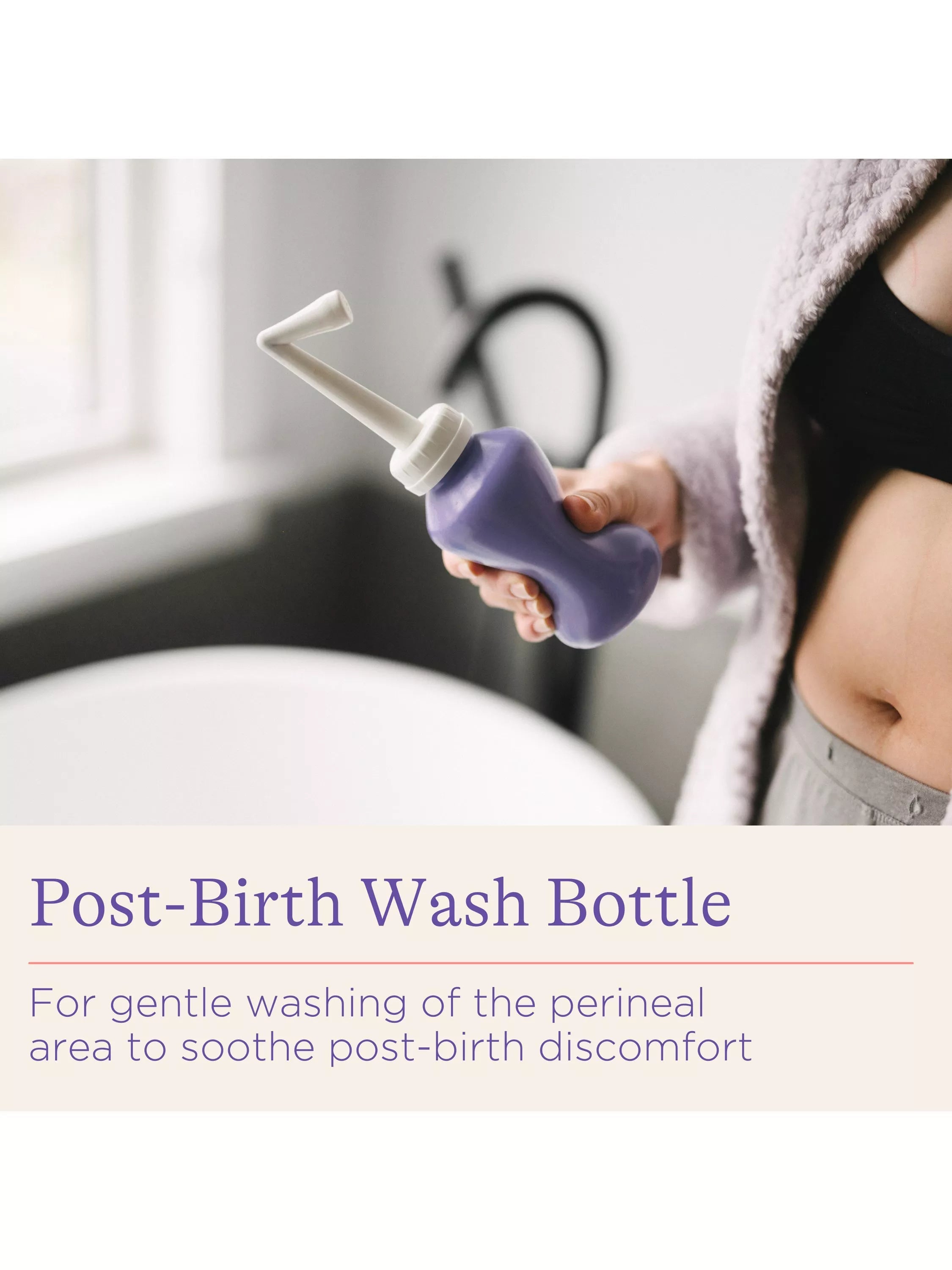 Lansinoh Post Birth Wash Bottle for perineal cleansing, UK version