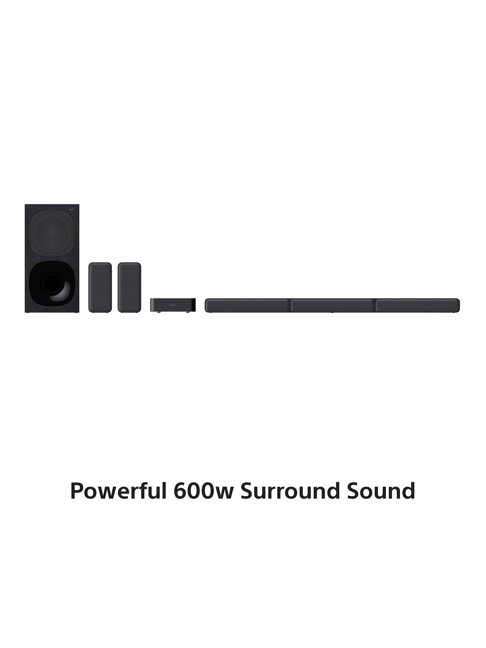 Sony HT-S40R soundbar system with wireless rear speakers and subwoofer (British brand)