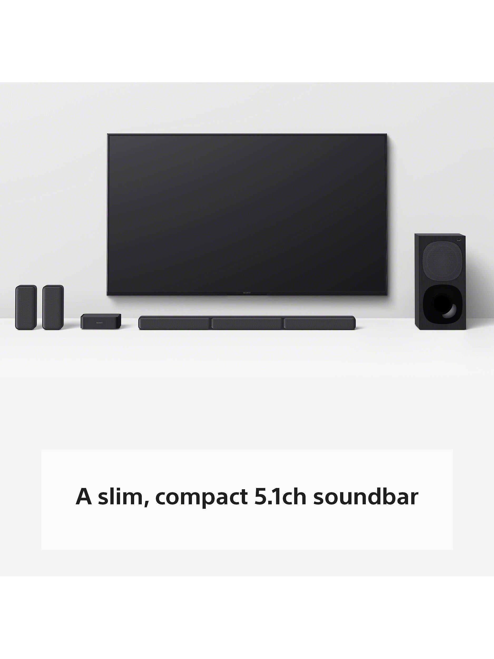 Sony HT-S40R soundbar system with wireless rear speakers and subwoofer (British brand)