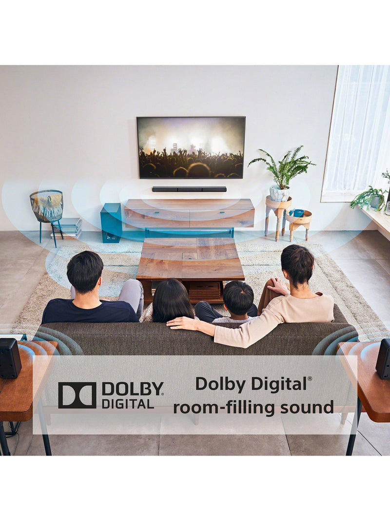 Sony HT-S40R soundbar system with wireless rear speakers and subwoofer (British brand)