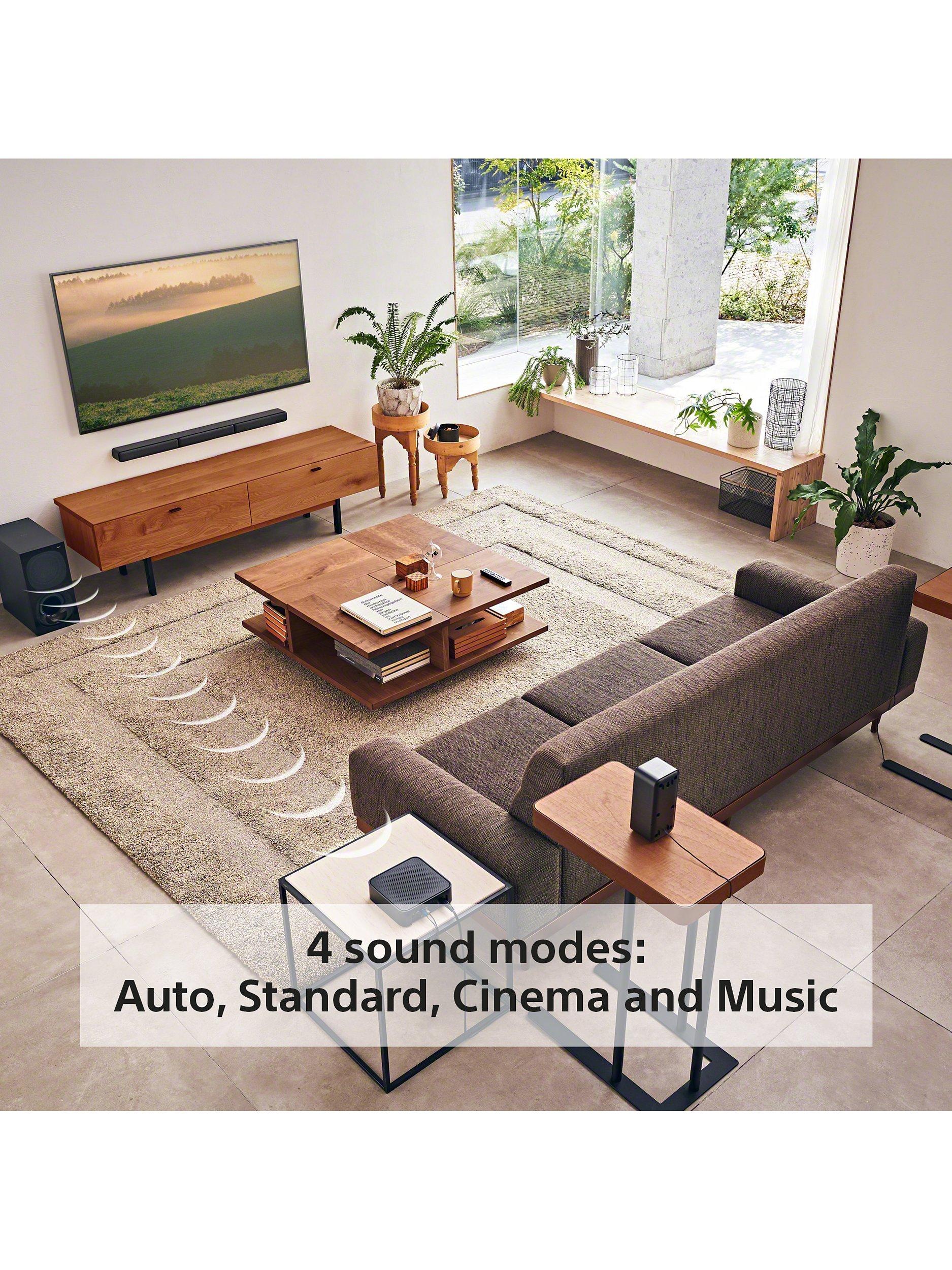 Sony HT-S40R soundbar system with wireless rear speakers and subwoofer (British brand)