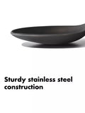 OXO stainless steel solid spoon with silicone head, imported from the UK