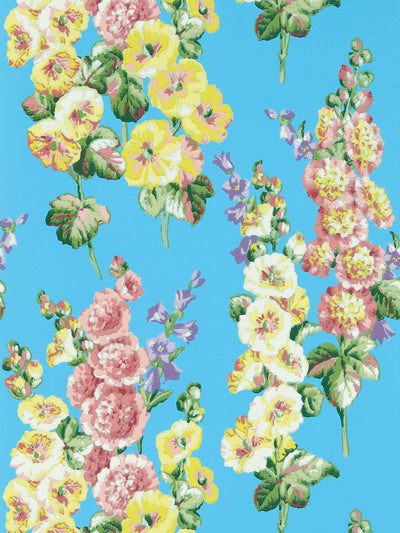 Papier peint Sanderson Hollyhocks John Lewis - Acheter en ligne chez McGrocer