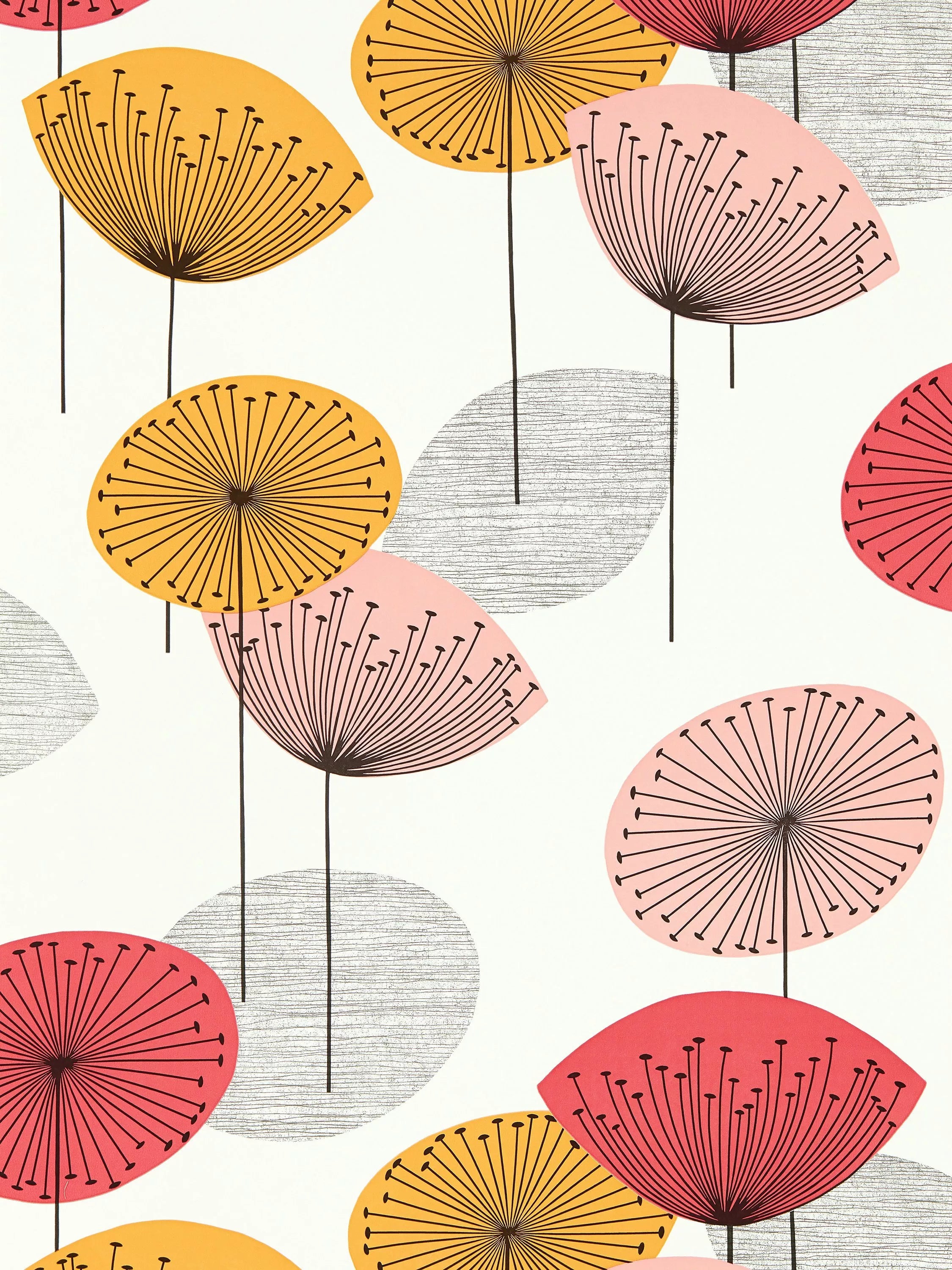 Sanderson Dandelion Clocks wallpaper (British brand)
