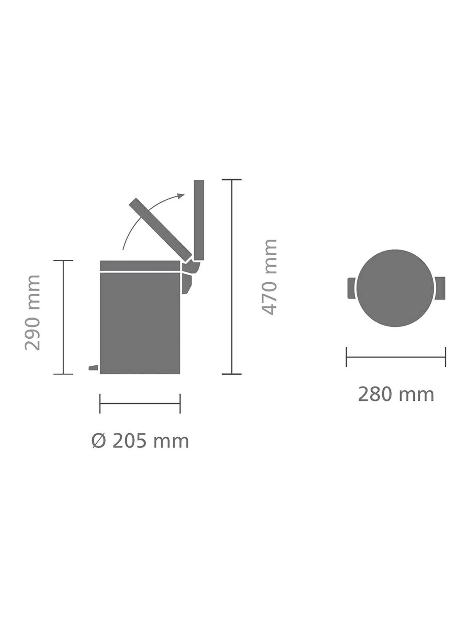 Brabantia newIcon Pedal Bin 5L, imported from the UK