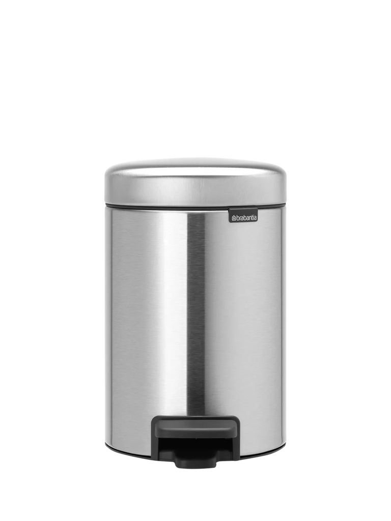 Brabantia newIcon Fingerprint Proof Pedal Bin, 3L, Matt Steel