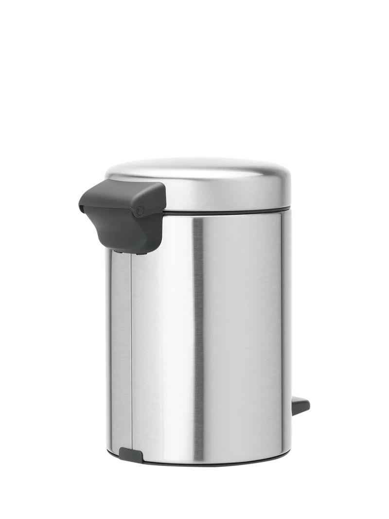 Brabantia newIcon pedal bin fingerprint proof Matt Steel 3L (British brand)